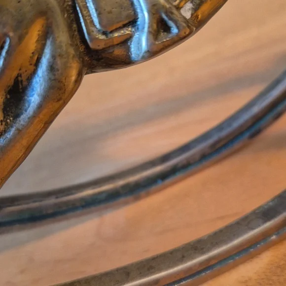 VINTAGE Solid Brass Rocking Horse Figurine Home Decor - Picture 10 of 15